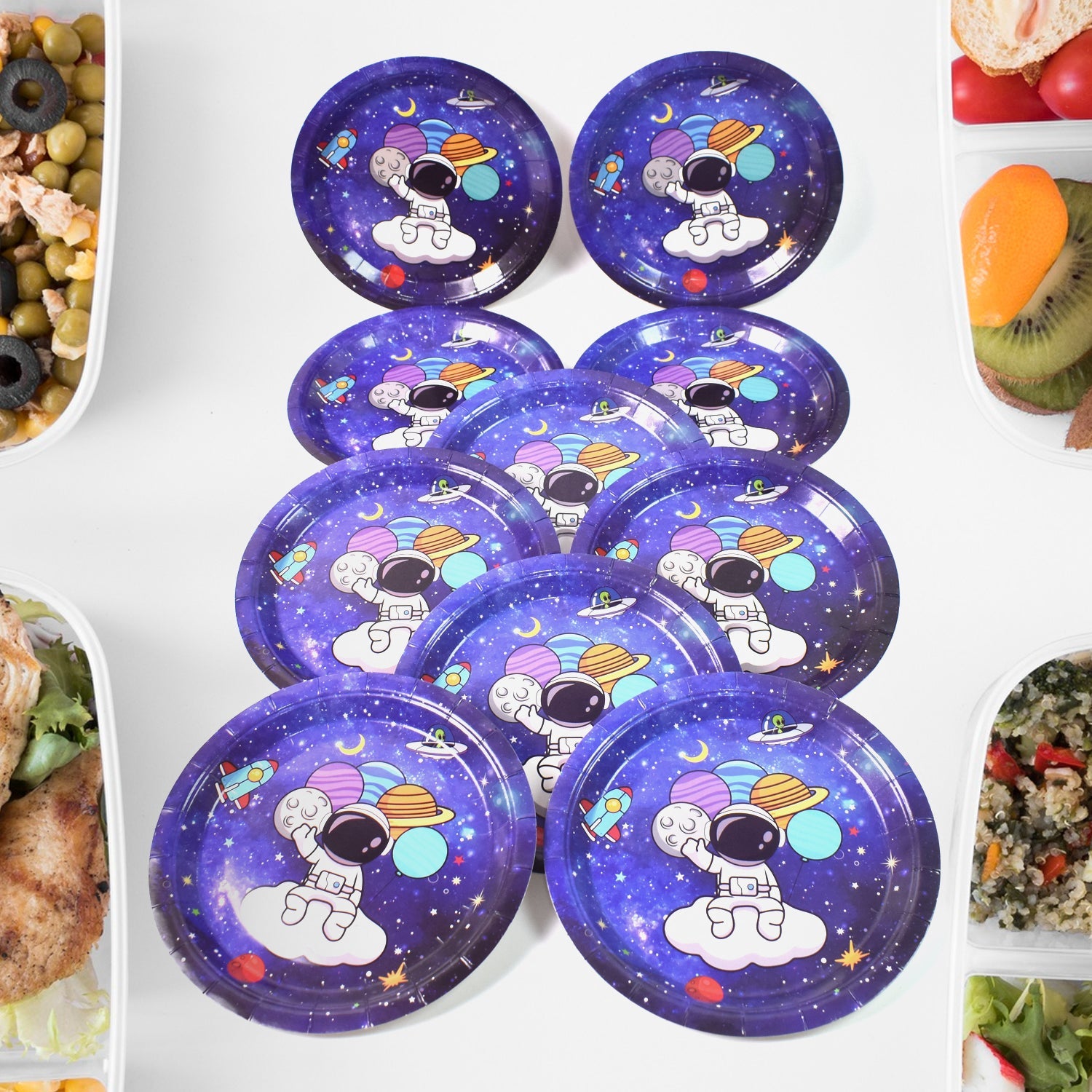 Round Plates Disposable Paper Plates Happy Birthday, Gift (10 Pcs Set / Mix Design) Round Plates Disposable Paper Plates Happy Birthday, Gift (10 Pcs Set / Mix Design)